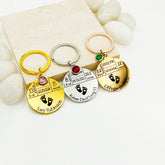 Newborn Baby Keychain With Birthstone • Birthstone Keychain •  Birth Month Keychain • Custom Keychain • Personalized Baby Stats Keychain
